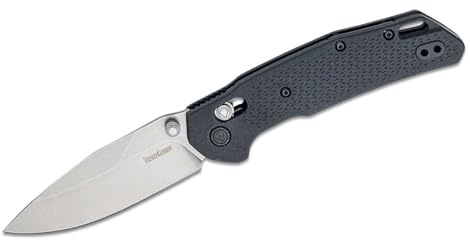 Kershaw Knives Heist Lever Lock 2037 Stonewashed D2 Black Pocket Knife