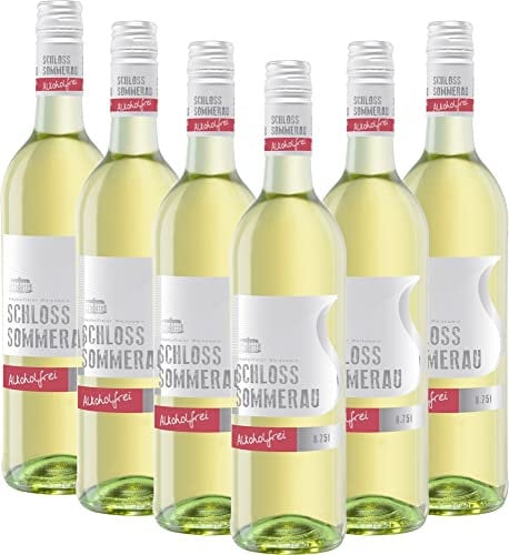 Schloss Sommerau Weißwein alkoholfrei von Sommerau - Weißwein 6 x 0,75l VINELLO - 6er - Weinpaket inkl. kostenlosem VINELLO.weinausgießer