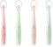 XPEX 4 Cuillère En Silicone Pour Bébé,Cuillère À Repas Pour Bébé Incurvée Douce,Cuillère À Bouillie De Riz,Convient Aux Bébés De Plus De 1 Mois