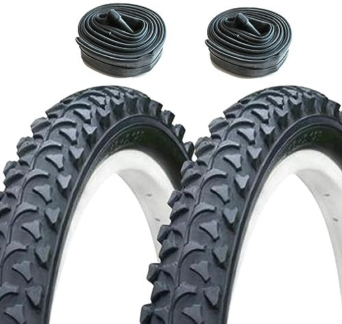 Cubiertas MTB 26x1.95 + 2 cámaras de Aire de 26 con válvula AV (Gorda/Moto)