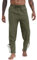 NANAMEEI Mittelalterhose Wikinger Cosplay Hosen Herren Steampunk Freizeithose Herren Renaissance Steampunk Freizeithose Herren Armee grün L