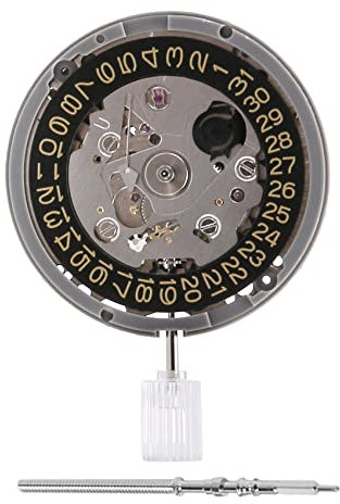 Bsowte Japanisches Uhrwerk NH35A, mechanisch, 24 NH35, mechanisch, automatisch, 3,8 Stunden, goldfarben, silber, lunette en or
