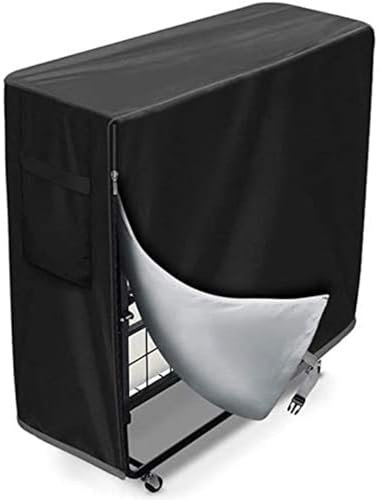 Zustellbett-Aufbewahrungshülle, Klappbett-Aufbewahrungshülle mit Reißverschluss, wasserdichte Universal-Zustellbett-Schutzhülle, robuste Klappbett-Aufbewahrung mit Kordelzug L99xB38xH114cm