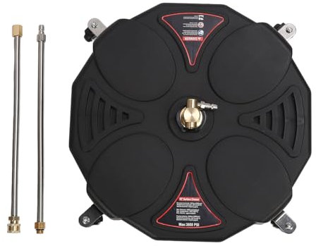 Pressure Washer Cleaner, 18 Inch 3600 PSI Pressure Washer Cleaner Power Washer with Extension Wands and Accessories for Patios and Driveways