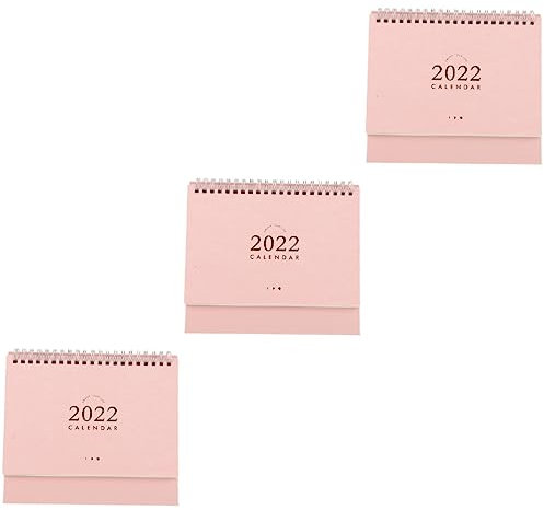 EXCEART 3 Stk Tischkalender 2022 Schreibtischkalender büro kalender Bindekalender 2022 Monatskalender Büroeinrichtung für Männer Dekorationen dekorativer Kalender Heimkalender Haushalt Gel