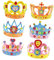 CIYODO Crafts Kronen Set 6 Pack Geburtstag Krone Kit Hay Geburtstag Krone Party Zubehör