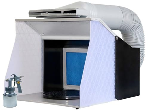 ExoticaBlend Airbrush Kabine, 5.2m³/min Absauganlage Spritzkabine Profi Tragbar Airbrush Farbnebel Absauganlage Sprühbox Absauganlagen kit