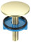 sourcing map Kitchen Faucet Hole Cover Copper, 2 Sink Hole for 0.5-1.6 Plate Cover Stopper Cover Blanking Tap Hole Plug for Kitchen Bathroom, Matte Gold