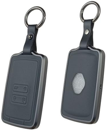 Baisirui Autoschlüssel Hülle kompatibel mit Renault 4-Tasten Smartkey Autoschlüssel Dacia Jogger Schlüsselhülle für Kadjar Megane Arkana Duster Schlüssel Hülle Zubehör (schwarz)