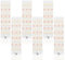810 LEDs Pflanzenlampe - 6 Stück LED Vollspektrum Doppelschalter, Pflanzenleuchte, Pflanzenlicht Wachsen licht mit 3/9/12H Zeitschaltuhr 10 Arten von Helligkeit für Zimmerpflanzen [Energieklasse B]