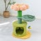 Cat House The Flowers Shaped Cat Tree for indoor Cats with Large Condo, Cat Scratching Tower with Large Hammock& Perch 70cm Green