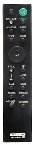 XINFUTE RMT-AH500U Télécommande pour barre de son Sony HT-S350 SA-S350 SA-SD35 HT-SD35