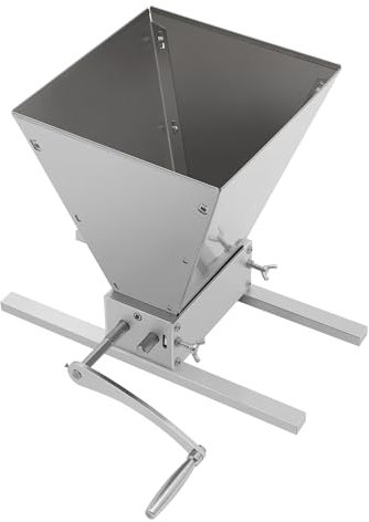 Getreidemühle Verstellbar Getreidequetsche Malzmühle Futtermühle Grain Maismühle für Gerste, Weizen und anderen Körnern