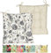 JACK Outdoor Motiv Stuhlkissen 38x38cm Lounge Kissen Auflage Wasserfest Sitzkissen Garten Lotus Effekt, Farbe:Vintage Flowers