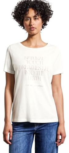 Street One Damen A323045 Shirt mit Wording Artwork (1er Pack)