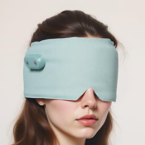 TABKSOLA Kabellose Wärmebrille,Beheizte Augenmaske zur Linderung von trockenen Augen, Gerstenkorn und Blepharitis, mit 2 Wärmestufen und 15-Minuten-Timer, ideal für Reisen und Schlaf (mask-02)