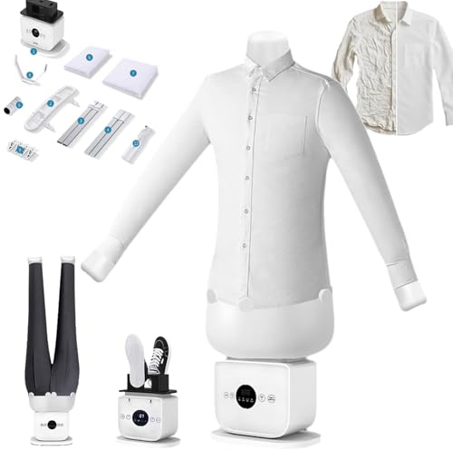 LXPINGMM Macchina stiratrice Gonfiabile per Camicie, Automatica, stiratrice a Vapore per Indumenti a Mani libere con manichini per Vestiti/Pantaloni/gonne, Include Asciugatura e Accessori A