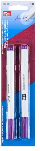 Prym 610854 Trick Marker Self-Erasing Set, Fabric Markers for Sewing, Quilting and Dressmaking, Marking Pens Standard & Extra Fine for Precise Marking of Fabrics