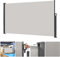 SAILUN® Seitenmarkise Sichtschutz Sonnenschutz Windschutz, 180 x 600 cm Grau Markisenstoff aus Polyester (180 x 600 cm, Grau)