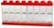Room Copenhagen Lego Vitrine für 16 Minifiguren, stapelbarer Behälter für Wand oder Schreibtisch, rot, One Size 40660001