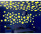 Hacoly 100er Sterne Leuchtsticker Wandaufkleber Leuchtsterne selbstklebend Aufkleber Kinderzimmer Wanddeko Leuchtaufkleber Schlafzimmer fluoreszierend Wandsticker Leuchtpunkte Wandtattoo - Gelb