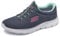 Skechers Women's Summits Sneaker, Grey Anthracite Green, 2.5 UK