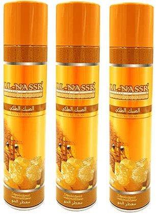 3er-Set Orientalisches Raumspray/Deo/Duft Al-Nassr Royal Musk