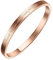 AURSTORE® Bracelet Jonc Fin en Acier Inoxydable 316L avec Message Phrases d'Inspiration Largeur 4 mm Plusieurs Messages au Choix Couleurs Or Rosé (Chiante Boudeuse Râleuse Mais Princesse)