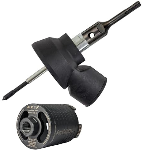 Diamant Dosensenker Ø 68 mm Laser Black Turbo inkl. Staubabsaugung mit verschiedenen Aufnahmen