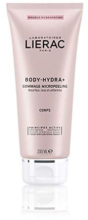 Lierac Body Hydra+ Gommage Micropeeling Esfoliante Corpo con Acido Ialuronico, per la Pelle Secca e Opaca, Formato da 200 ml