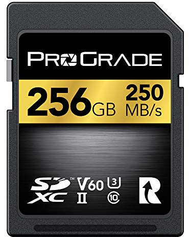 SD UHS-II 256GB Card V60 –Up to 130MB/s Write Speed and 250 MB/s Read Speed | For Professional Vloggers, Filmmakers, Photographers & Content Curators – By Prograde Digital