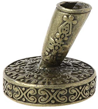 Yiwann Portapenne vintage con piuma d'oca, supporto per penne stilografiche in metallo, forniture per ufficio e scuola, regalo per studenti