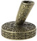 Yiwann Portapenne vintage con piuma d'oca, supporto per penne stilografiche in metallo, forniture per ufficio e scuola, regalo per studenti
