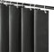 Furlinic Tenda Doccia Antimuffa Impermeabile in Tessuto Poliestere Grigio Scuro per Vasca da Bagno con 12 Ganci - Extra Lungo 180x240cm