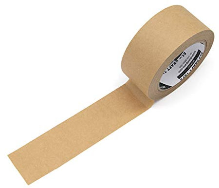 ECOAND Ruban adhésif en papier kraft marron, 5,1 cm x 40,6 m, surface inscriptible non revêtue pour masquage, scellage et emballage, respectueux de l'environnement et recyclable, facile à déchirer
