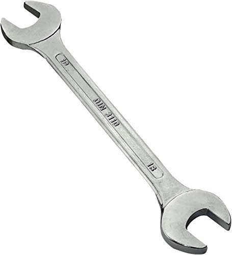 Aerzetix - Chiave Piatta Doppia 18x19mm - Chiavi con estremità aperta - Chiave classica manuale in acciaio CR-V per/Serraggio/Assemblaggio/ - Impugnatura diritta - Colore argento - C45560