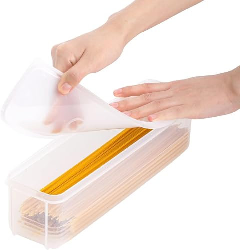 Spaghetti Box - Multifunktionale Pasta Spaghetti Box Küchennudelbox mit Deckel Lebensmittelvorratsbehälter