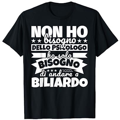 BILIARDO regalo divertente Maglietta
