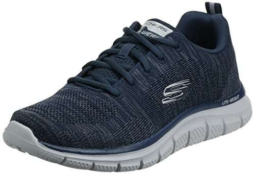 Skechers Men's Track Front Runner Lace-up Sneaker Oxford, Navy Grey, 10 UK Wide