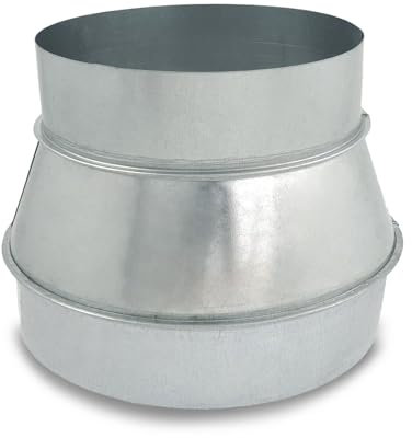 CAEXVEN Reducción en Acero Galvanizado - Serie Helicoidal - 250mm - 200mm