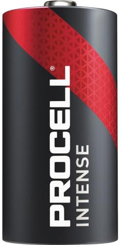 Procell Alkaline Intense Power C, 1.5V Batteries Pack of 12