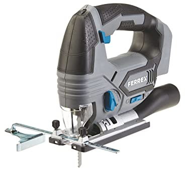 Ferrex Stichsäge, kabellos, 20 V, geeignet zum Schneiden von Holz, Metall und Kunststoff Nur Akku und Ladegerät separat erhältlich