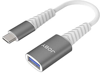 JOBY USB-C auf USB-A 3.0 Adapter, Space Gray, Flexibler USB-C Adapter