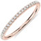 PAVOI Anello Eternity da donna in argento Sterling placcato oro 14 K con diamante sintetico, 8 UK, Argento Sterling 925, placcato oro, plastica, rosa, oro rosa, argento, zirconi, Zirconia cubica