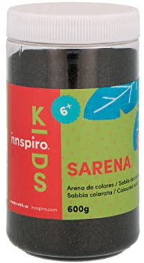 INNSPIRO Sable de couleur noir 600 gr, pour décoration et artisanat