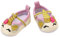 Heless 7491 - Ballerinas im Einhorn-Design für Puppen und Plüschtiere in Rosa-Weiß mit silbernen und goldenen Glitzerelementen, Größe 30 - 34 cm