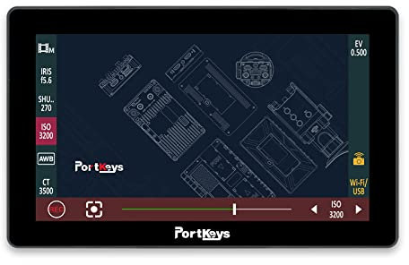 Portkeys LH5P II 5.5 4K HD HDMI Camera Monitor 3D LUT 1920x1080 High Brightness Touch Screen Wireless Monitor for BMD BMPCC 4K / BMPCC 6K / BMPCC 6K PRO