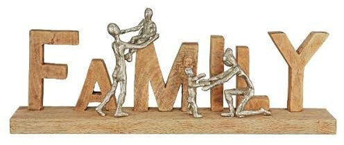 GILDE Holz Schriftzug Family 21x55cm
