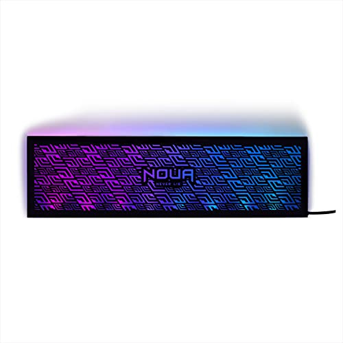 Noua Glow Cover PSU ARGB für Spielhäuser, Lichtaufkleber Power Supply Adressierbar 5V 3Pin Aura ARGB SYNC (300 x 85 x 6 mm)