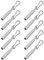 Preiswert&Gut 10x Simplexhaken Set 90 mm Länge und Ø6 mm für Zelte und Planen Seilendverschluss und Endverschluss Zubehör für Kabelende Kabelendverschluss aus verzinktem Stahl